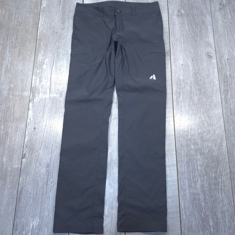 Eddie Bauer Hiking Pants Womens 4 Gray First Ascent Cargo Outdoor Trousers